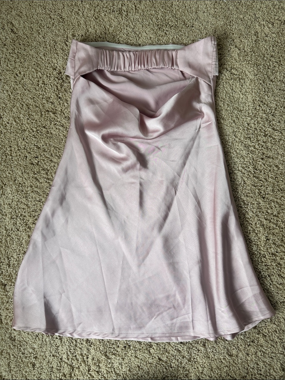 Princess Polly Strapless Satin A-Line Dress in Pale Pink - Picture 2 of 2